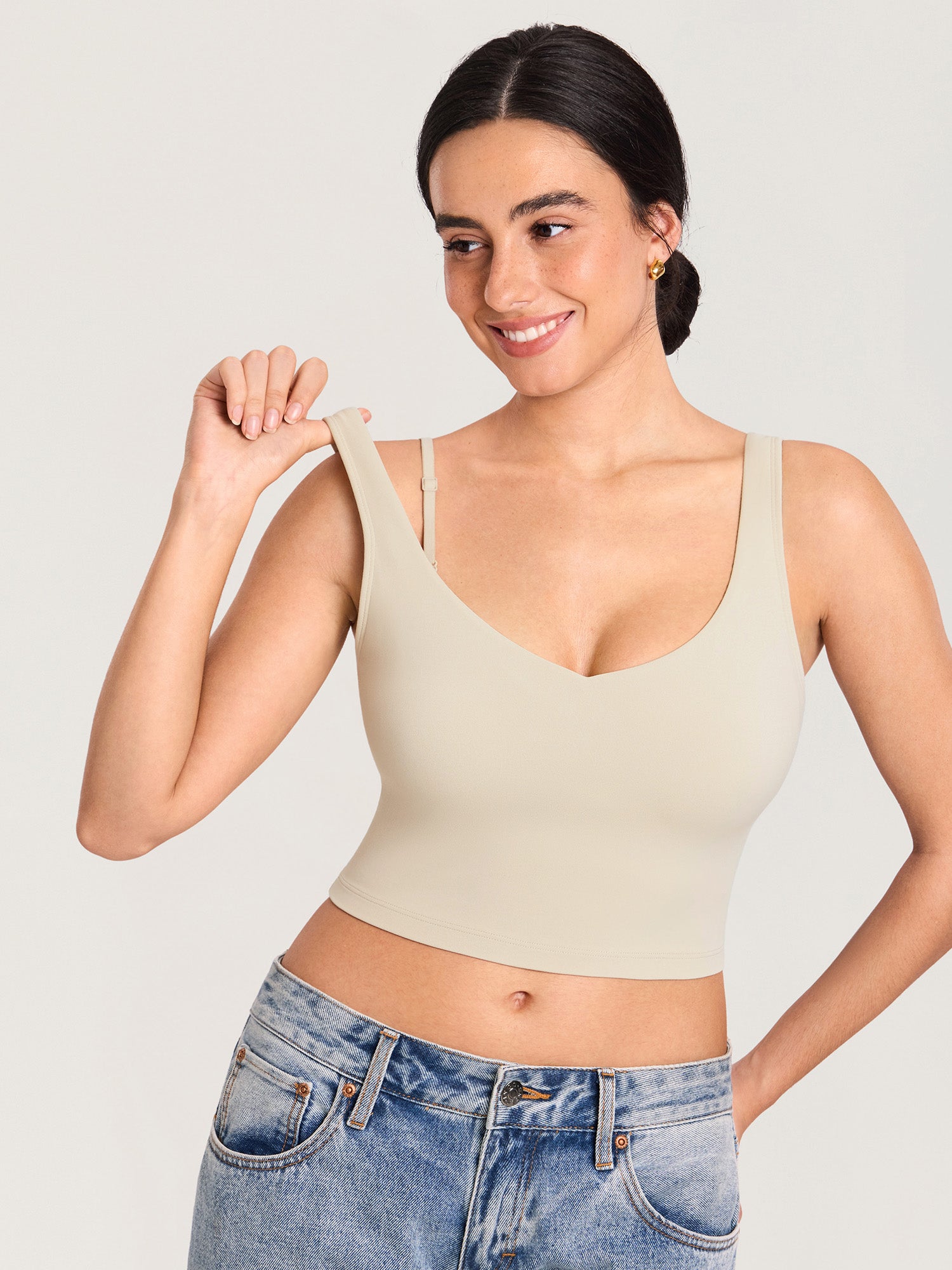 Natrelax® Nursing Crop Tank Top Mojave Tan
