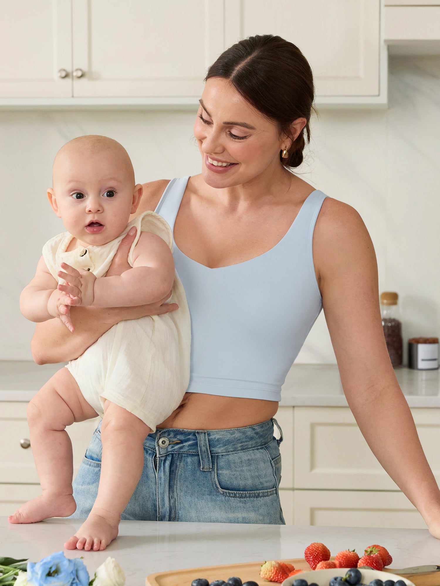 Natrelax® Nursing Crop Tank Top ICE