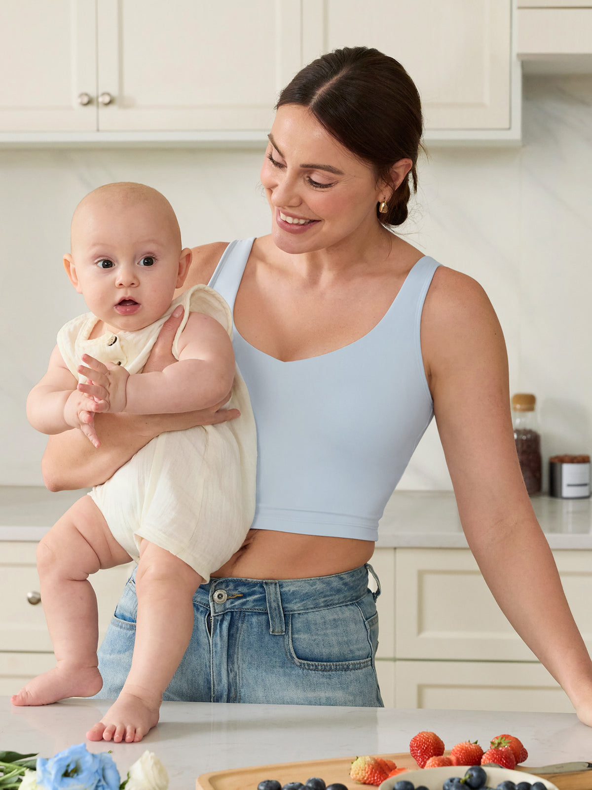 Natrelax® Nursing Crop Tank Top ICE
