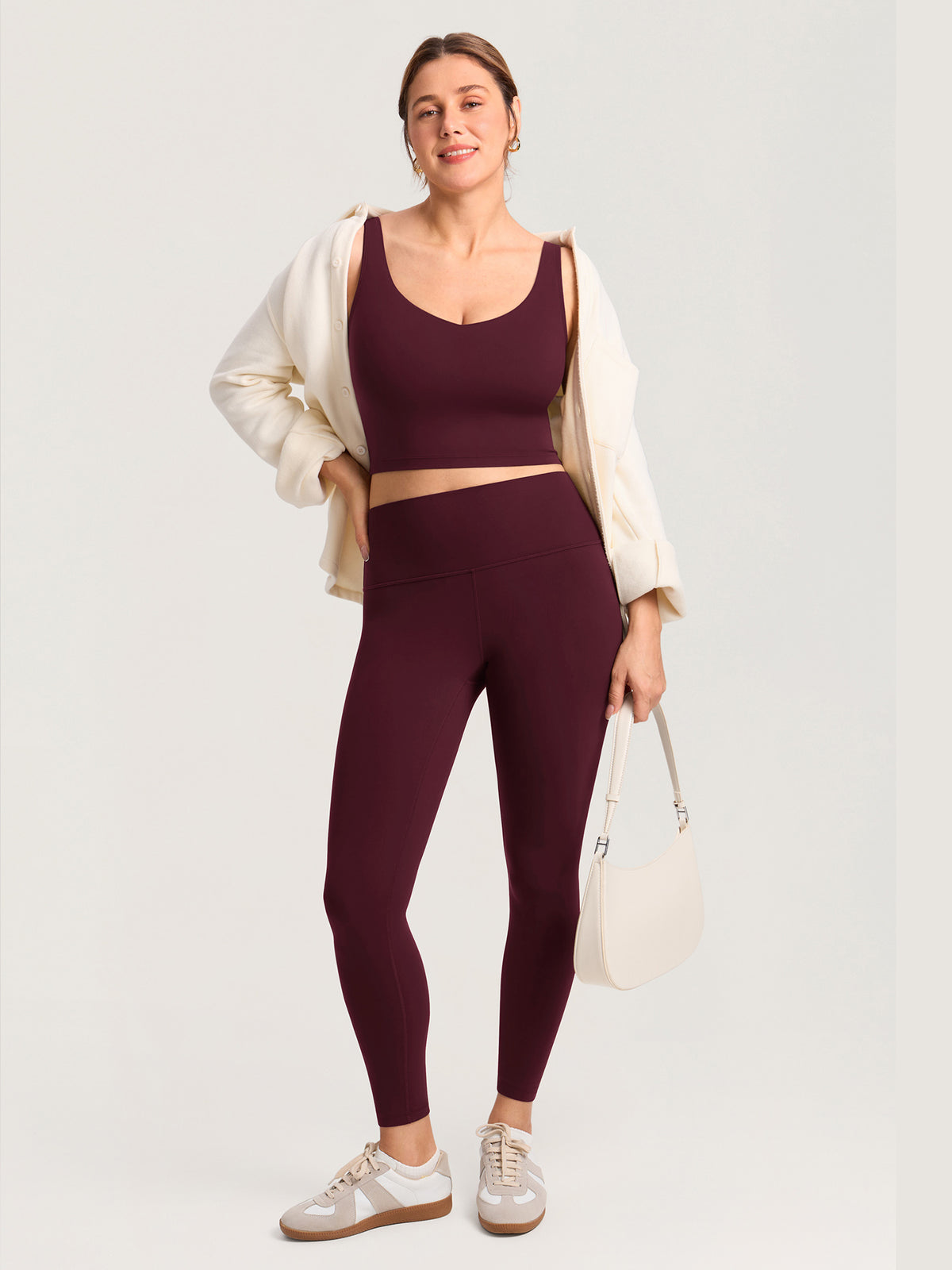 Natrelax® Nursing Crop Tank Top Ripe Plum