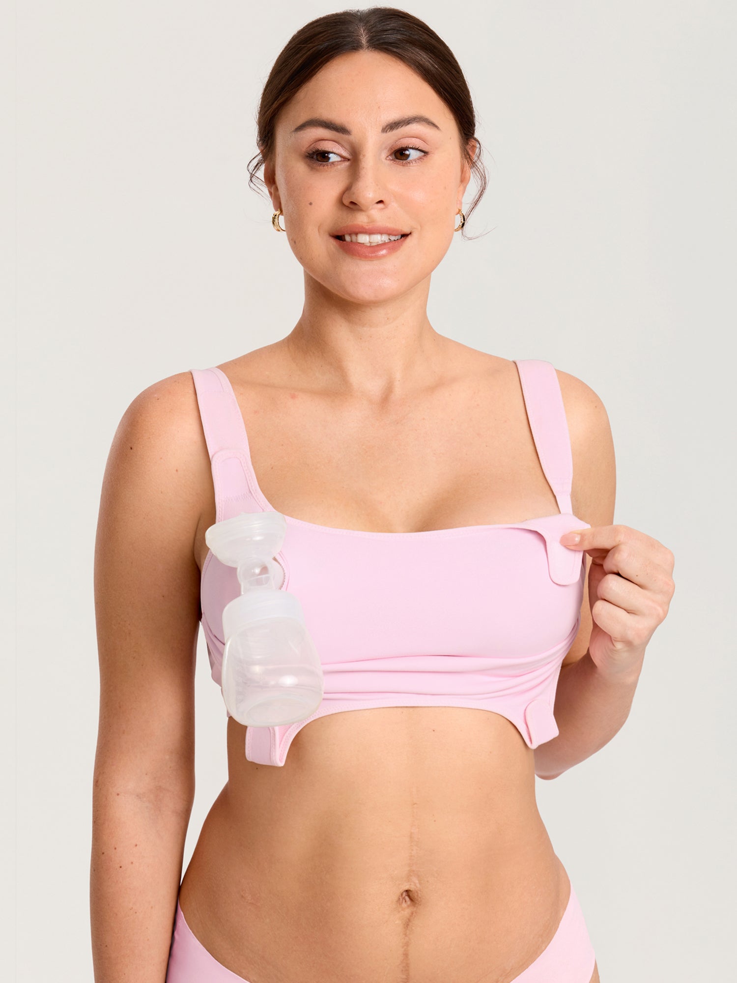 Natrelax® Velcro All-in-One Nursing & Pumping Bra Sweet Pink