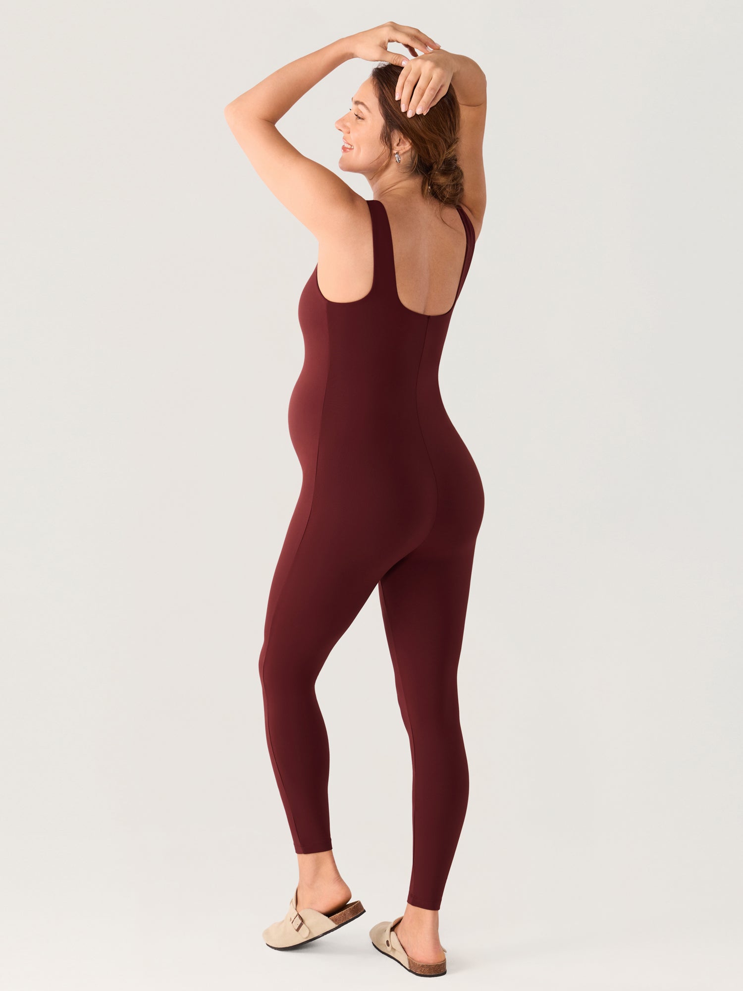 Natrelax® Maternity Jumpsuit Red Merlot