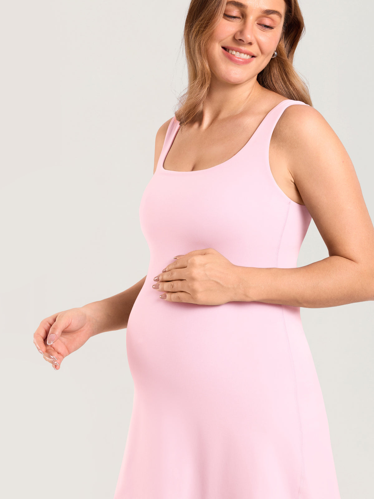 Natrelax® Maternity Mini Dress - Easy Peezy Sweet Pink