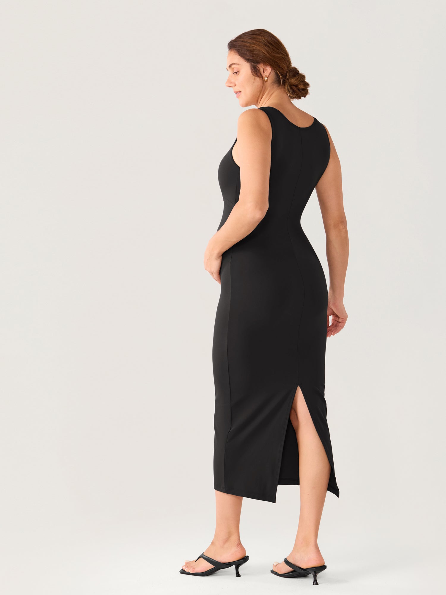 Natrelax® Hidden Crossover Babycon Maxi Dress Black