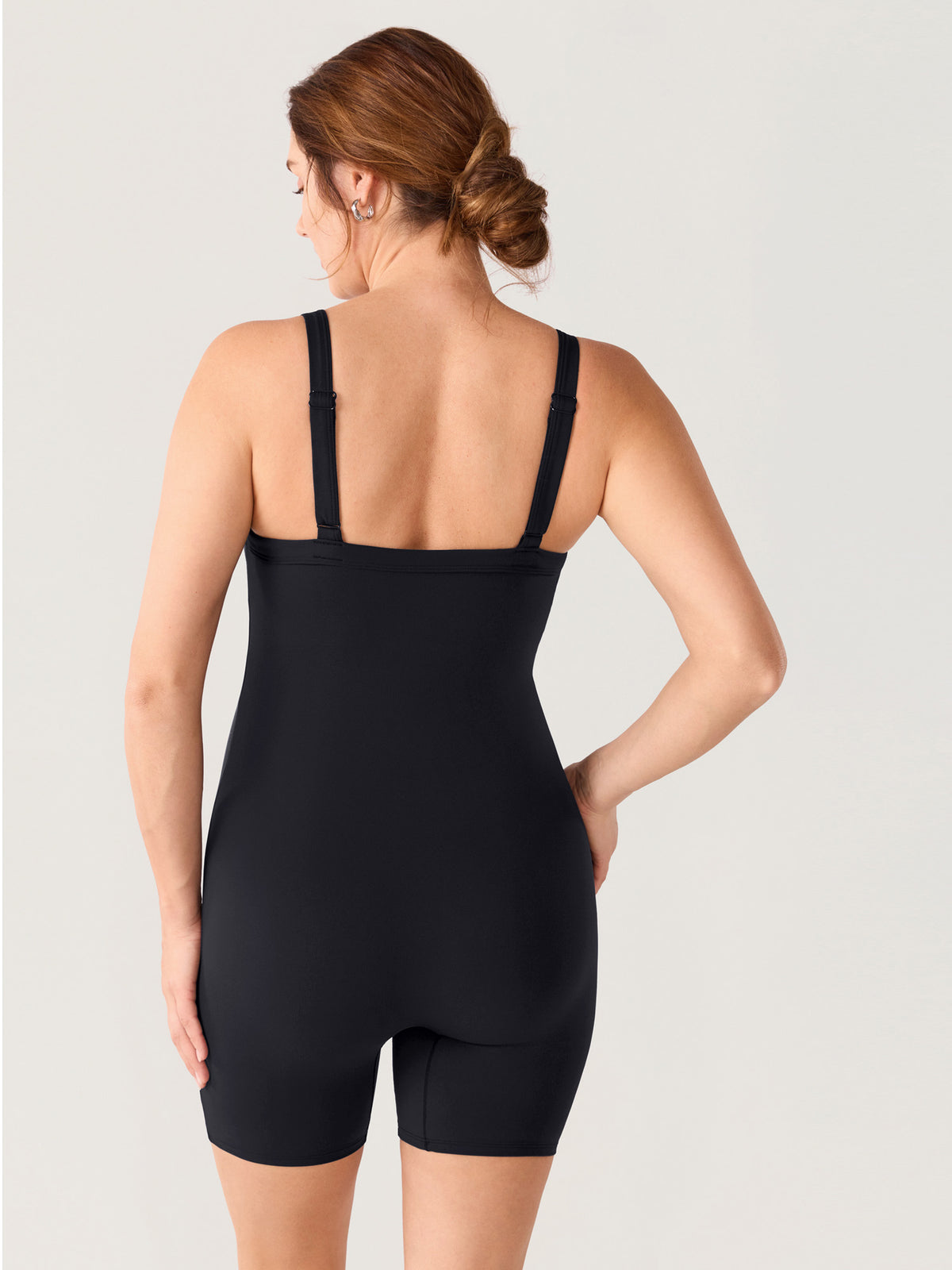 Natrelax® Maternity Cami Romper - Built-in Pads Black