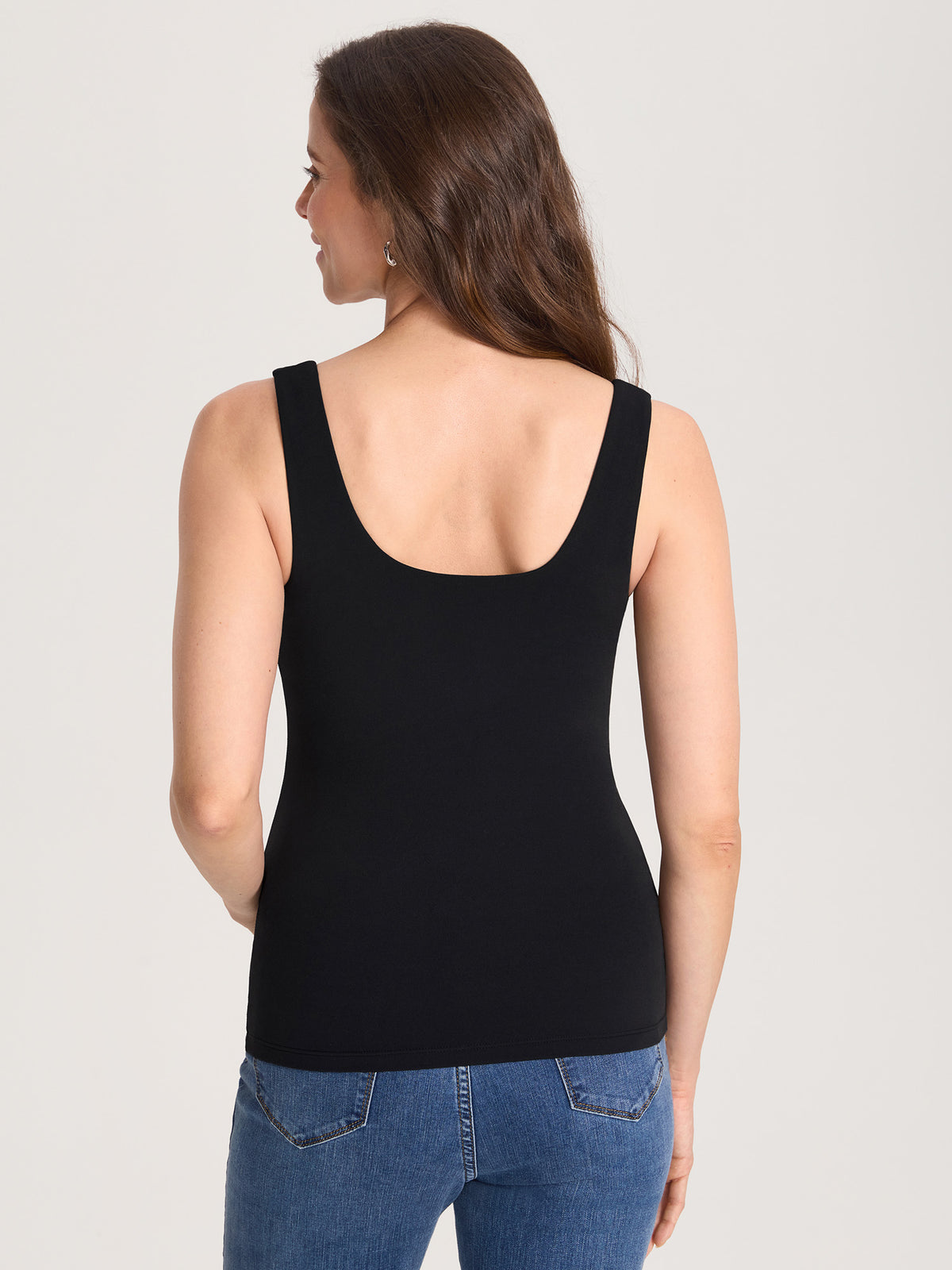 Airsofta Fixed Cup Maternity Tank Top Black