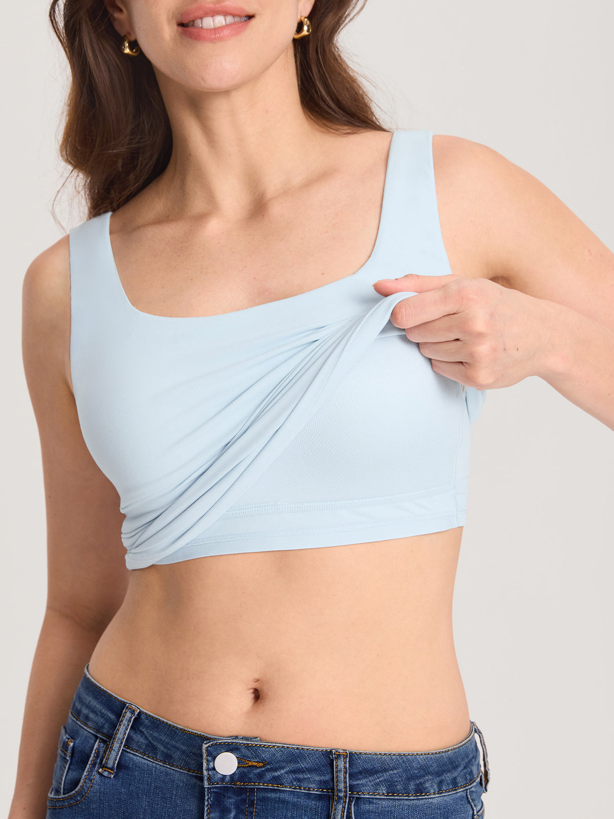 Airsofta Fixed Cup Maternity Tank Top ICE