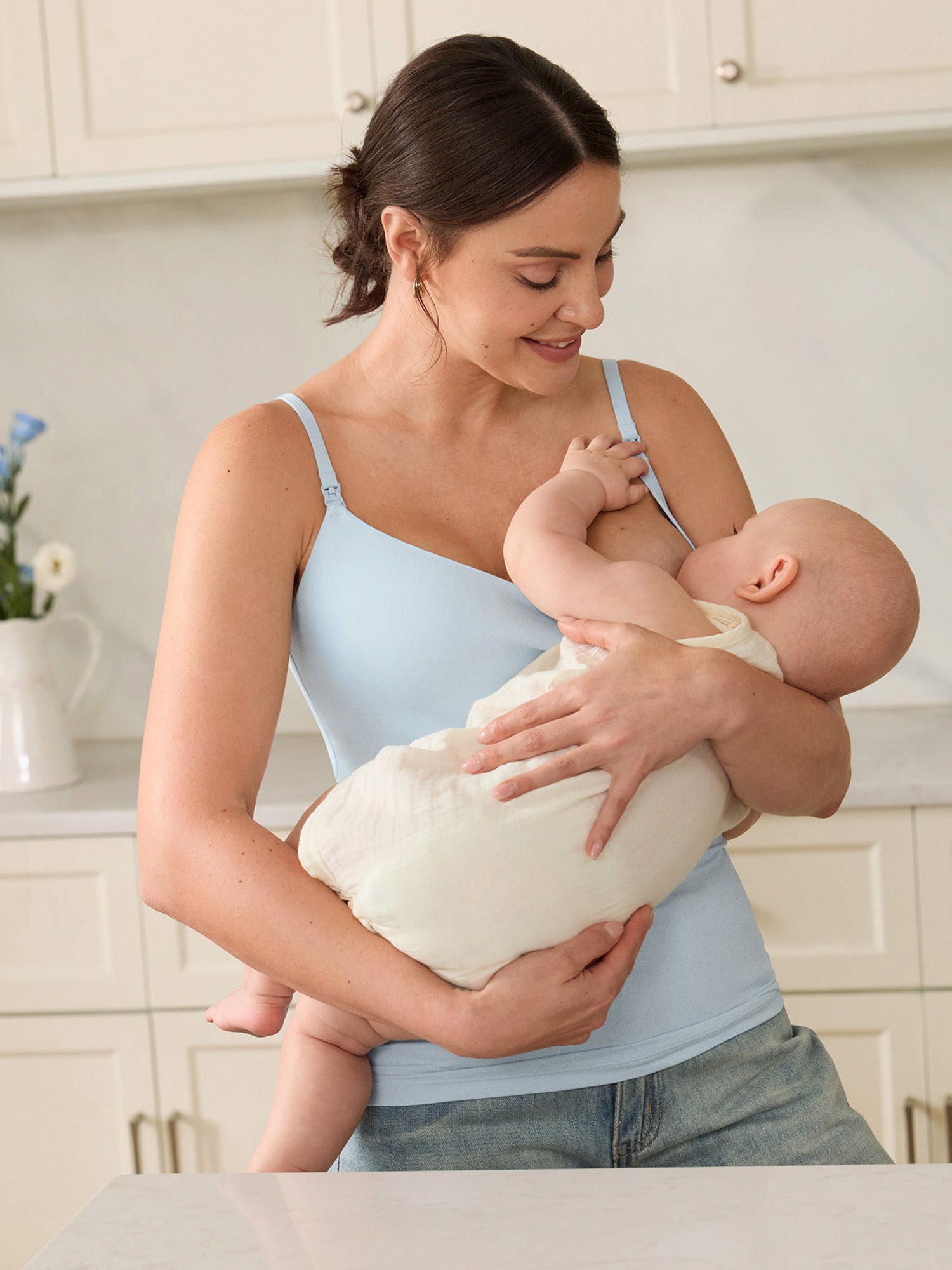 Airsofta Fixed Cup Nursing Cami Tank ICE