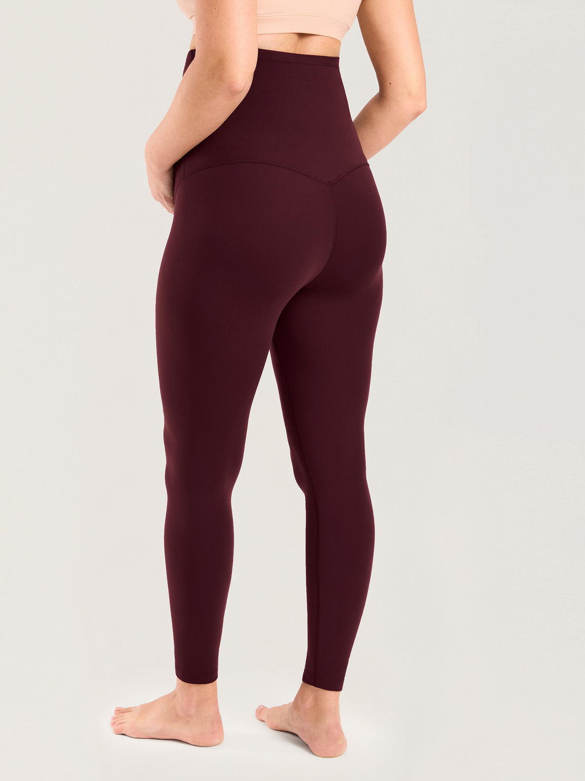 Natrelax® No Front Seam Maternity Leggings 25" Ripe Plum