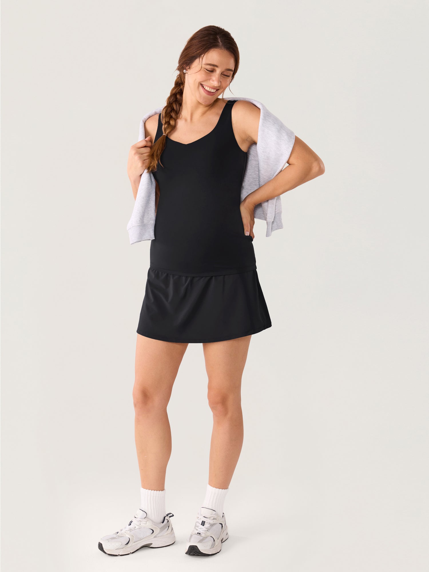 Bloomove™ A Line Maternity Tennis Skirts Black