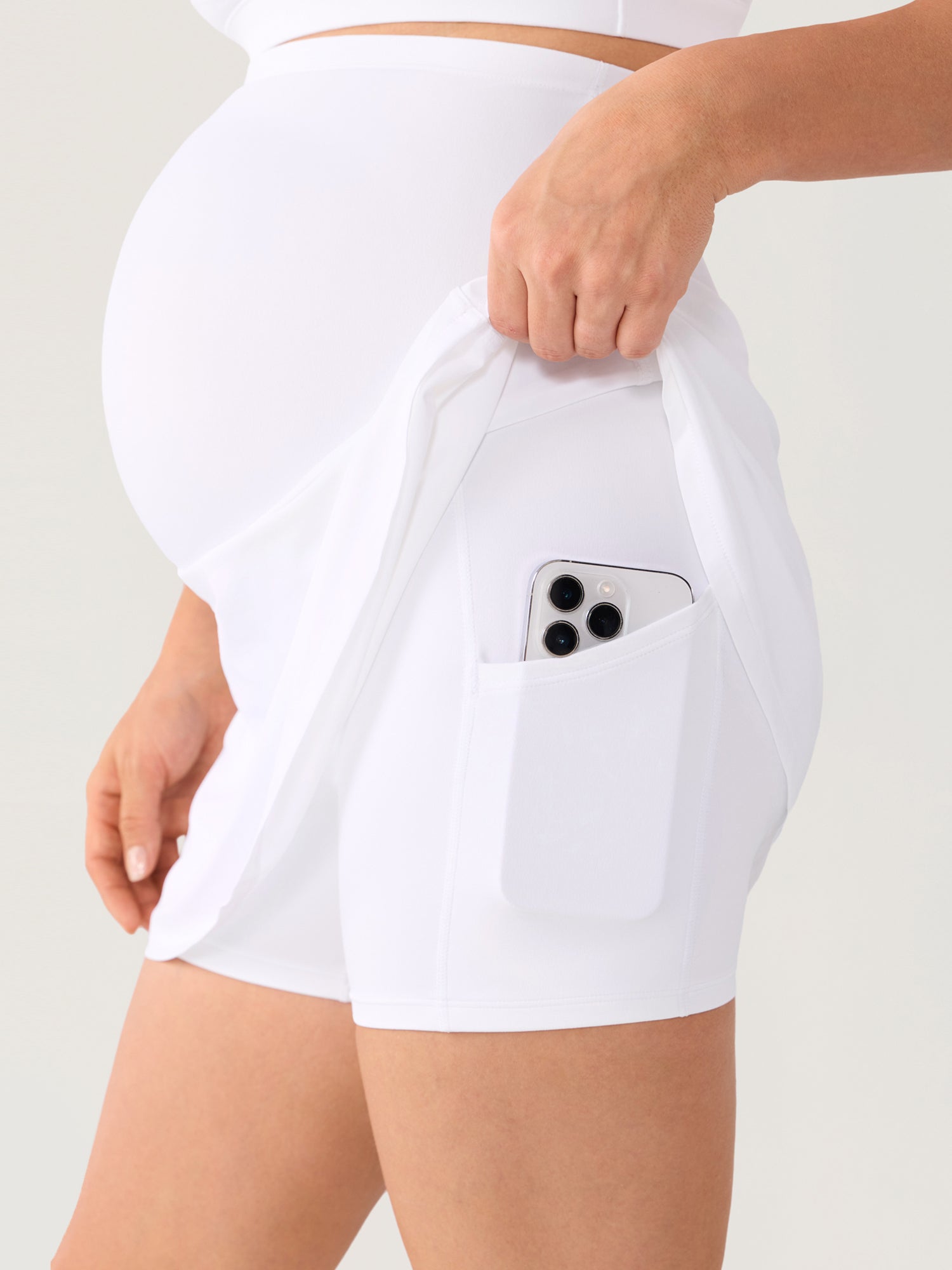 Bloomove™ A Line Maternity Tennis Skirts White