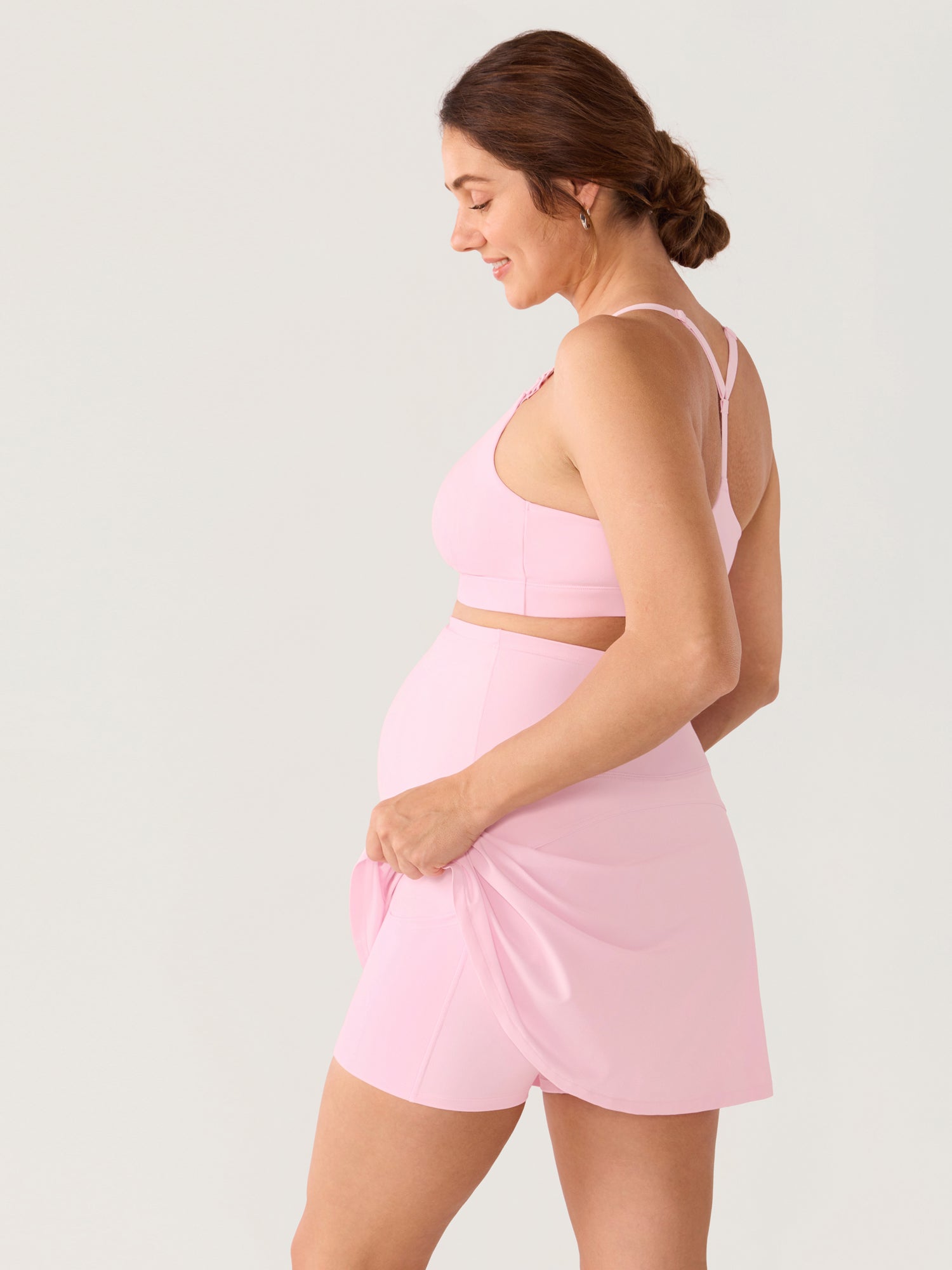 Bloomove™ A Line Maternity Tennis Skirts Sweet Pink