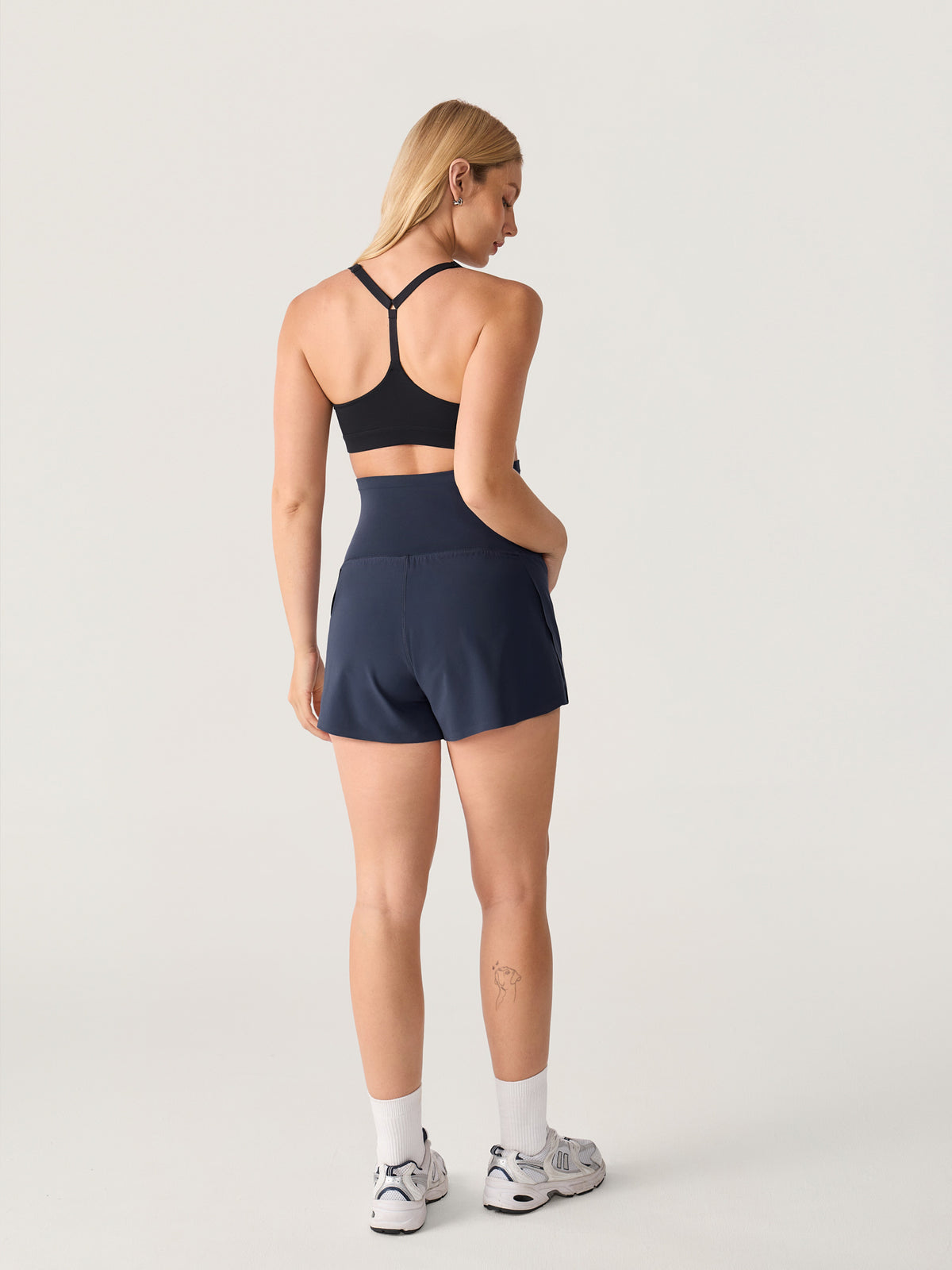 Bloomove™ Maternity Dolphin Shorts - with Inner Pockets Twilight Blue
