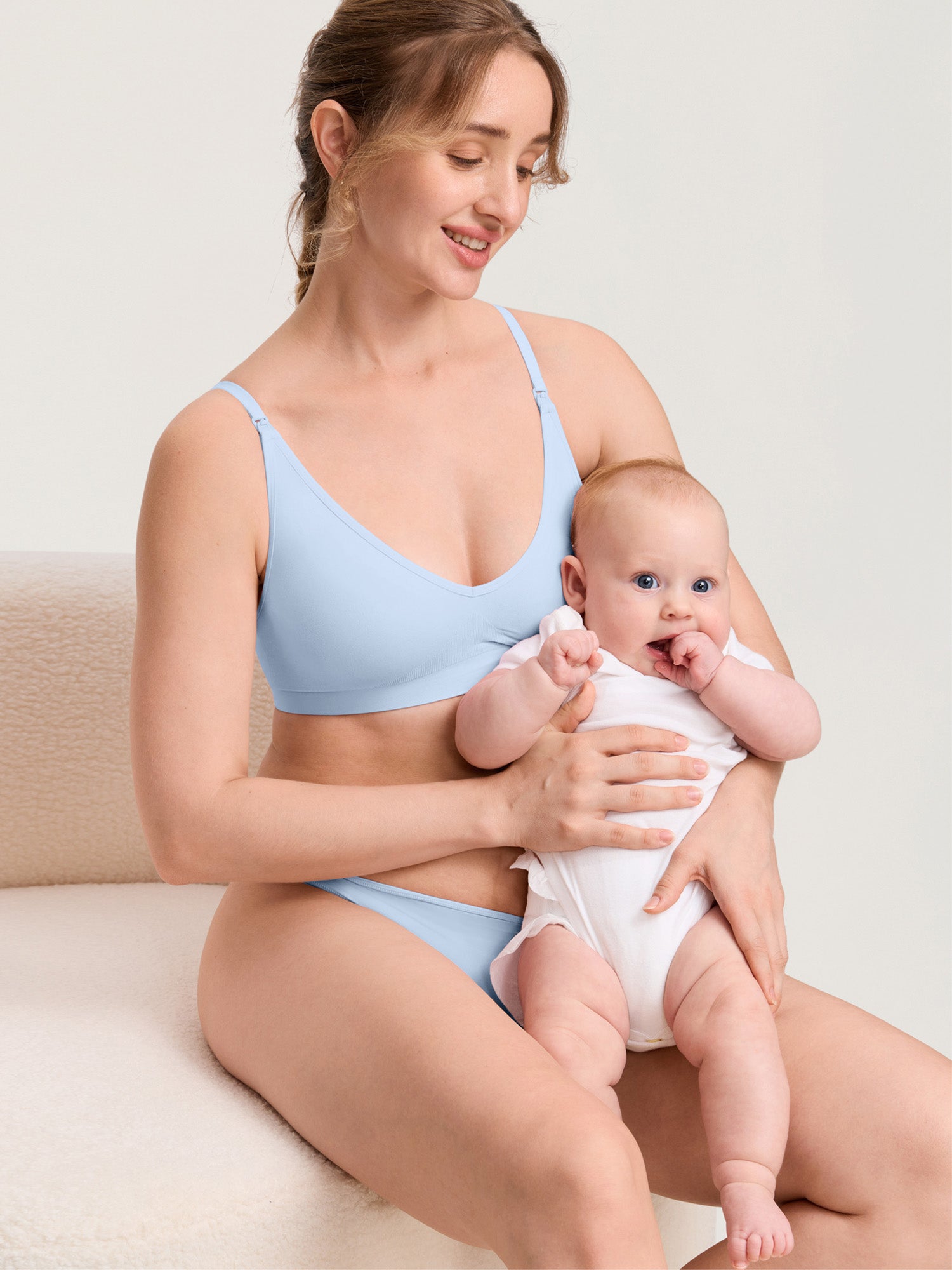 Seamless Soft Knit Nursing Bra ICE