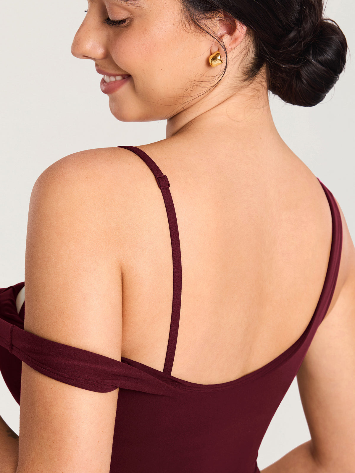 Natrelax® Nursing Crop Tank Top Red Merlot