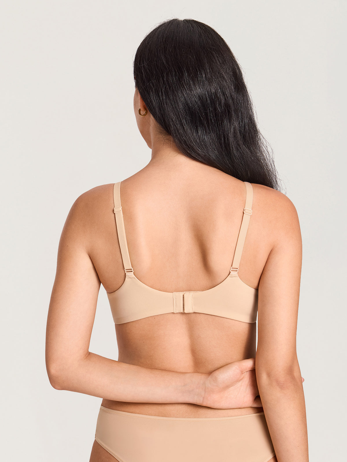Inbarely® Plus Underwire Plunge Nursing Bra Beige
