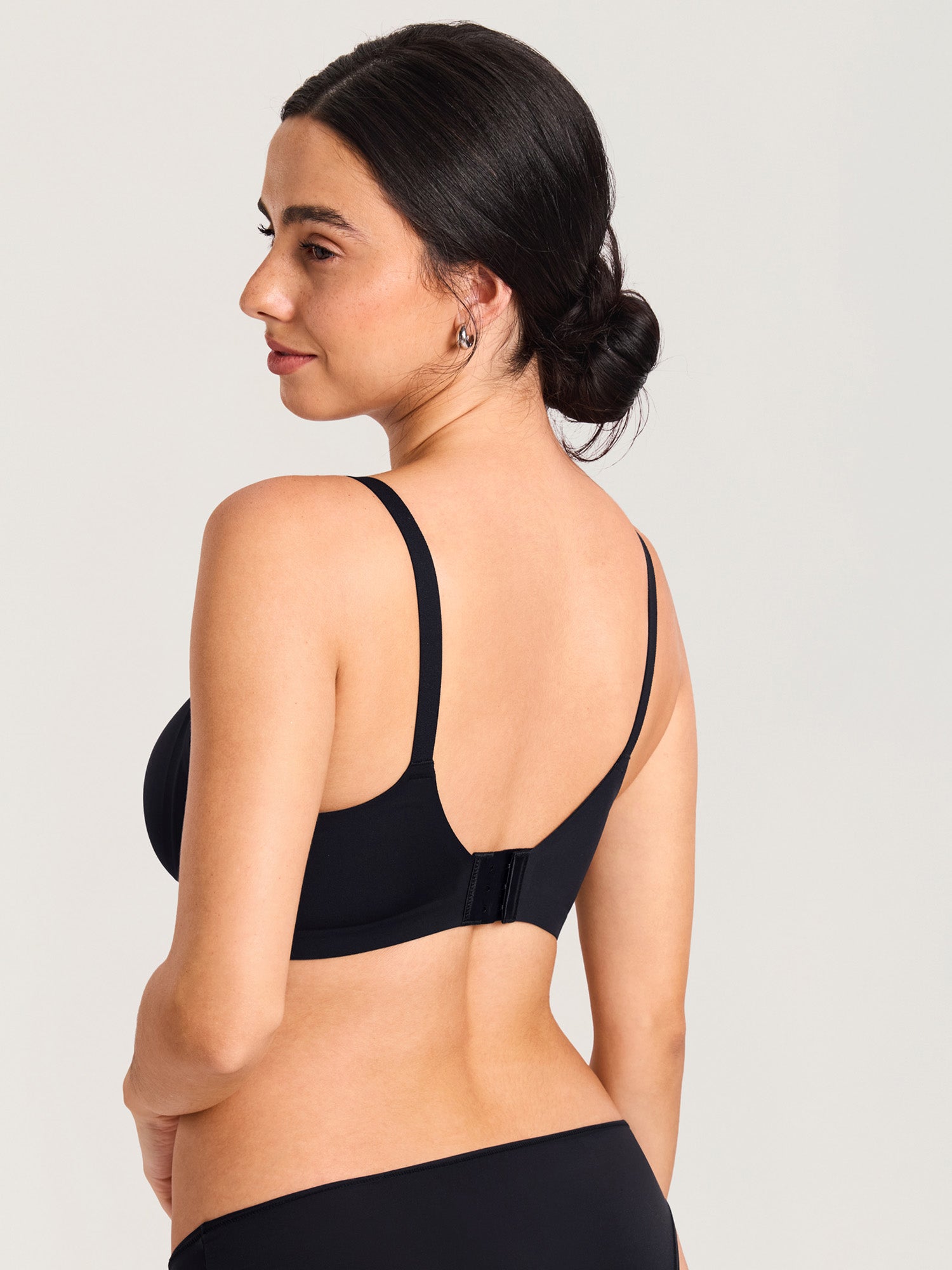 Seamless Jelly Strip Nursing Bra Black