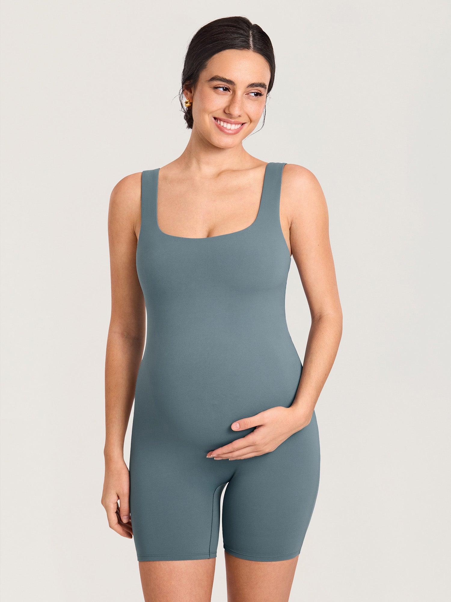 Natrelax® Maternity Romper Haze Blue