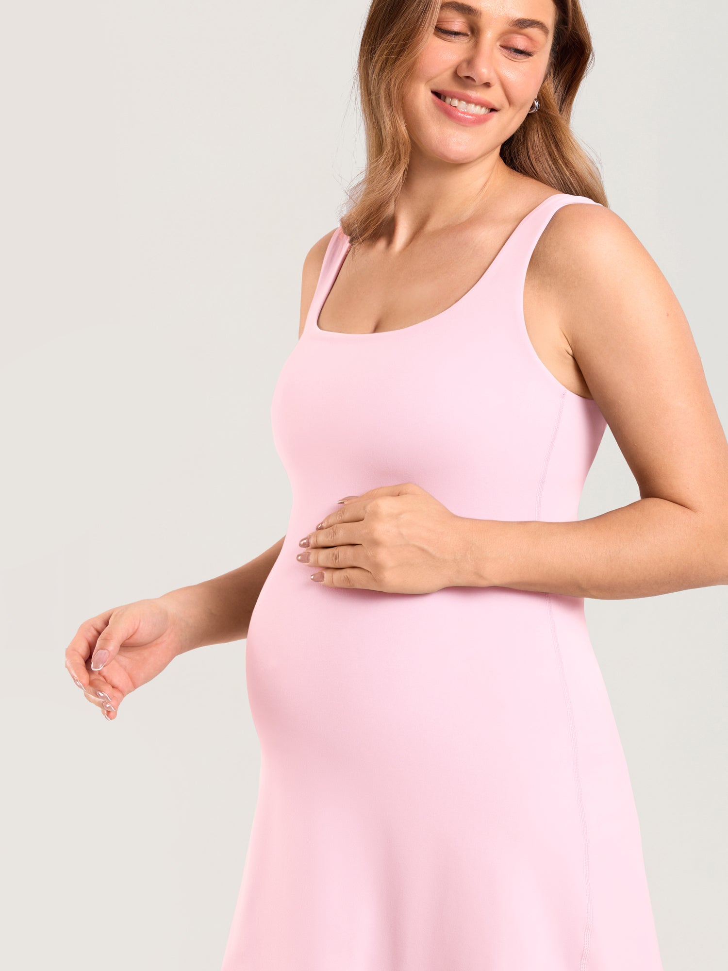 Natrelax® Maternity Mini Dress - Easy Peezy Sweet Pink