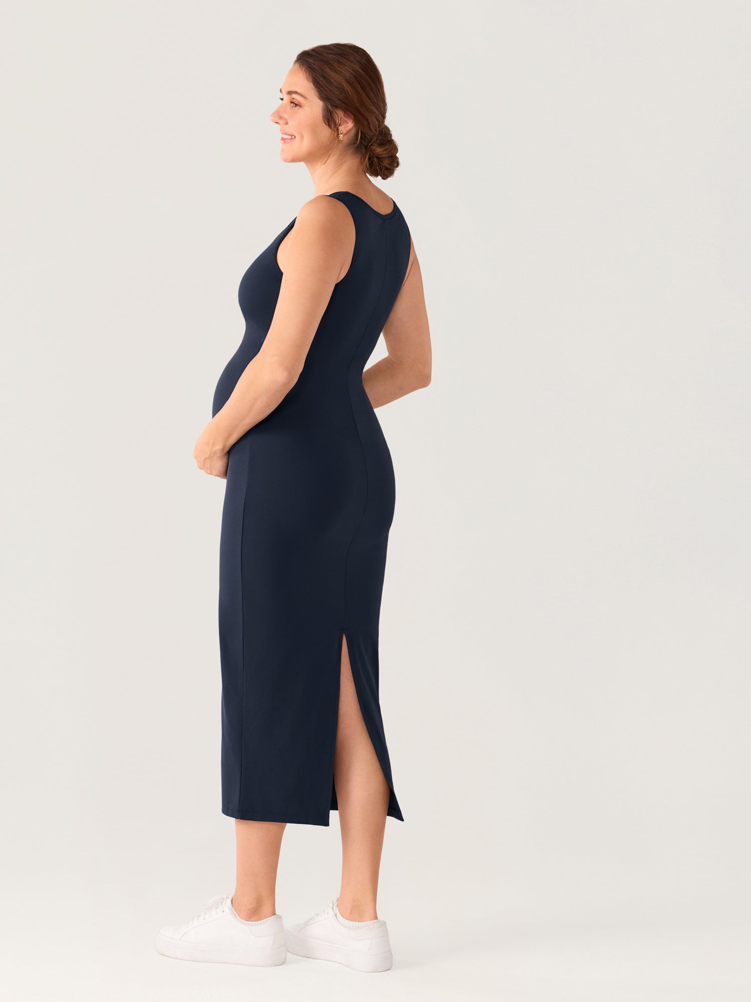 Natrelax® Hidden Crossover Babycon Maxi Dress Twilight Blue