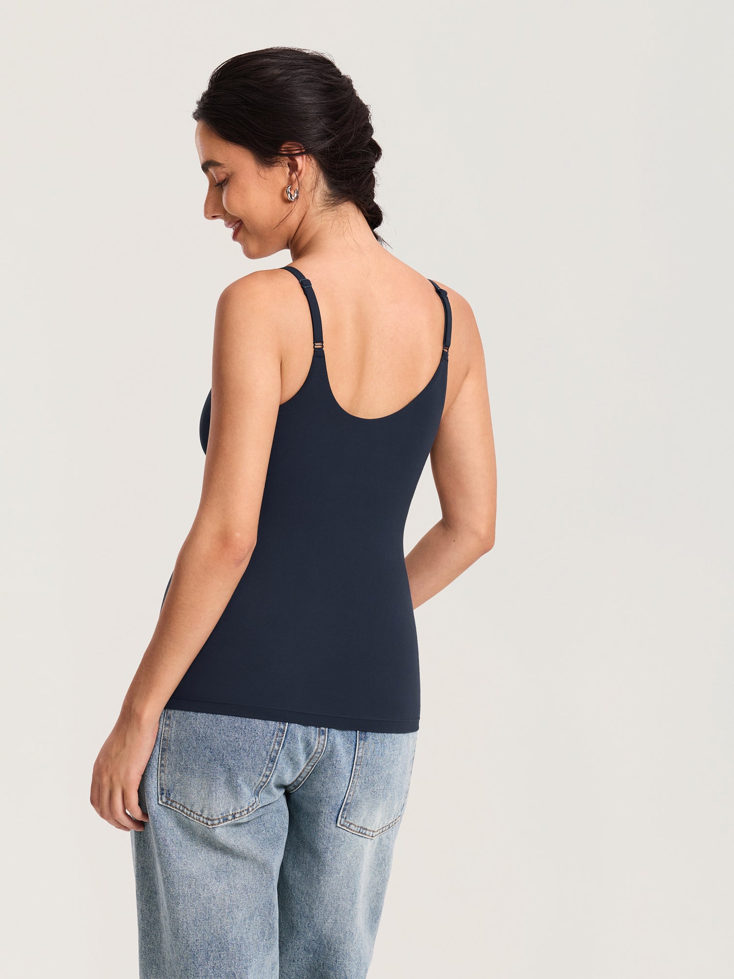 Airsofta Fixed Cup Nursing Cami Tank Twilight Blue