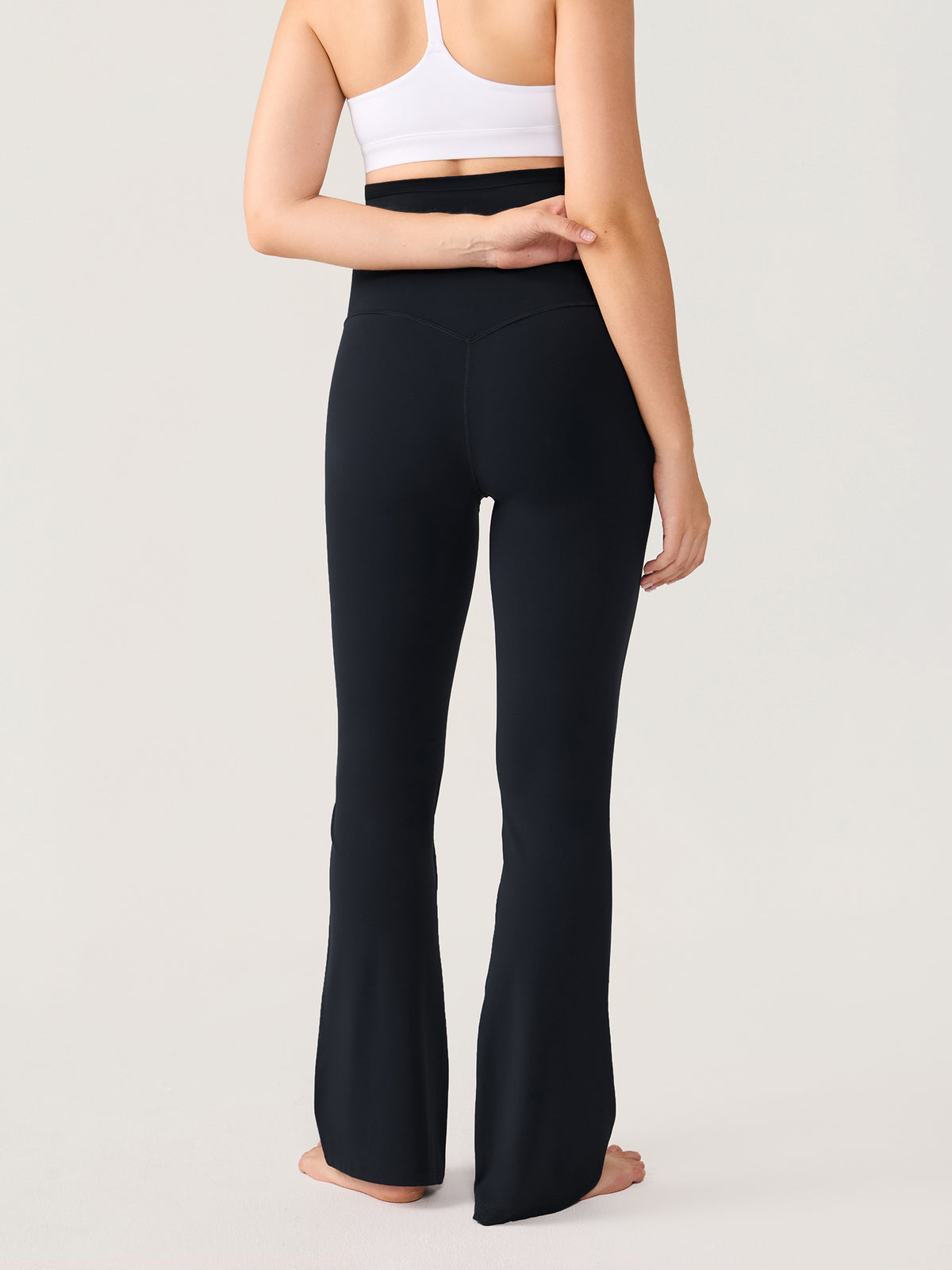 Natrelax® No Front Seam Maternity Flare Leggings 29.5" Black