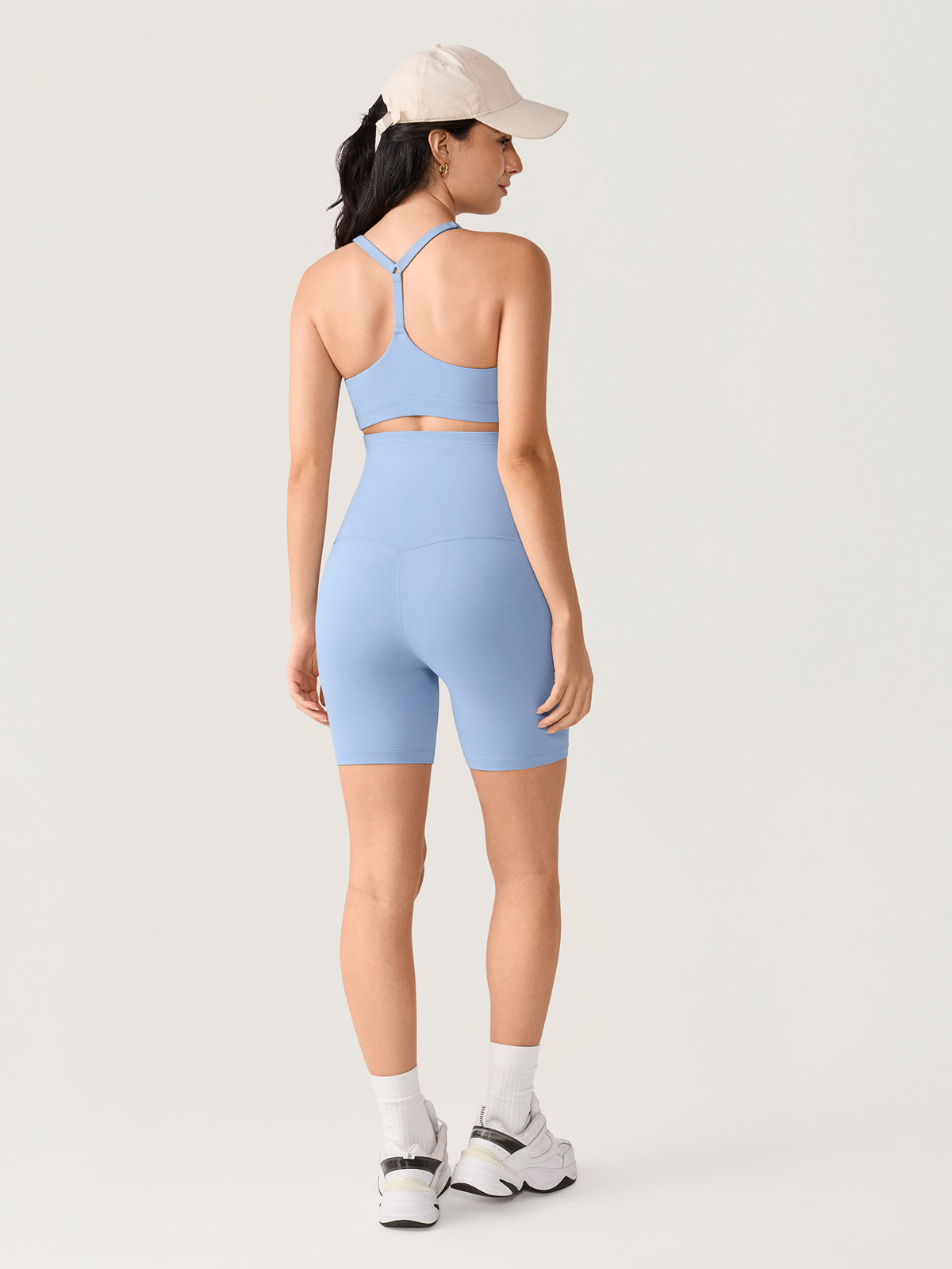 Natrelax® No Front Seam Maternity Shorts 6" Moonlight Blue