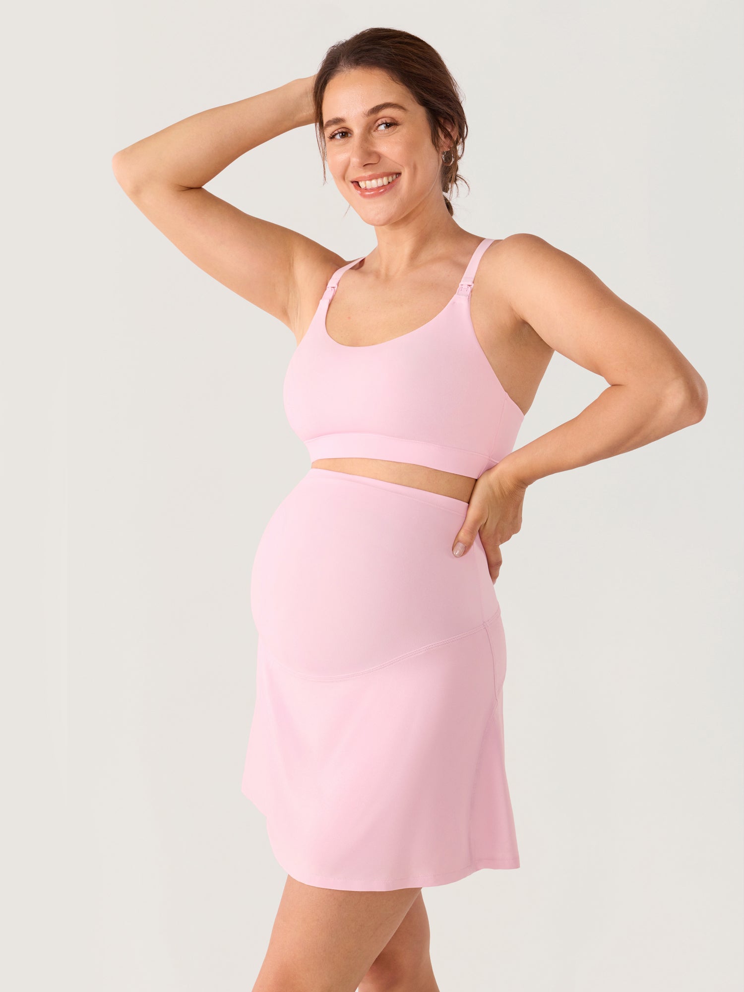 Bloomove™ A Line Maternity Tennis Skirts Sweet Pink
